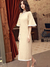 Loose Lacy Retro Long Cheongsams